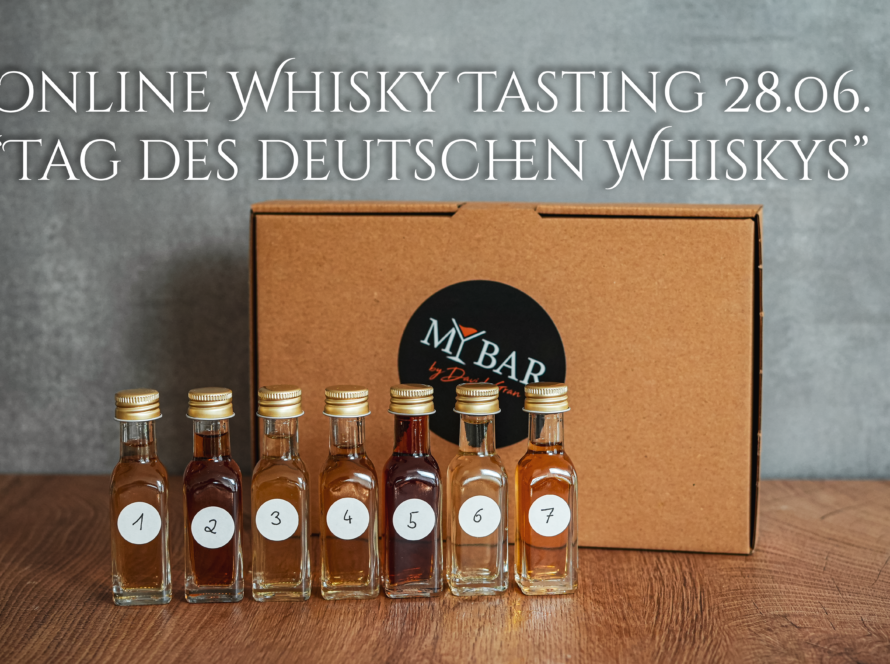 Ein Bild des Whisky Tasting Sets zum Tag des deutschen Whiskys.