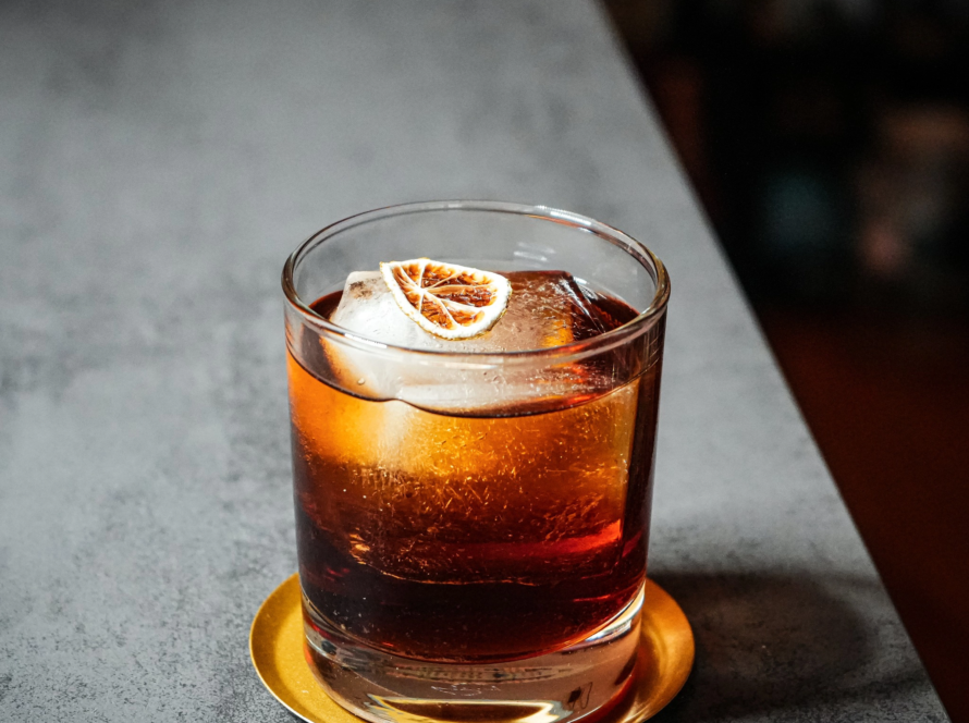 Ein Bild des Bigodinho COcktails nach einem Rezept von Mixologe David Gran.