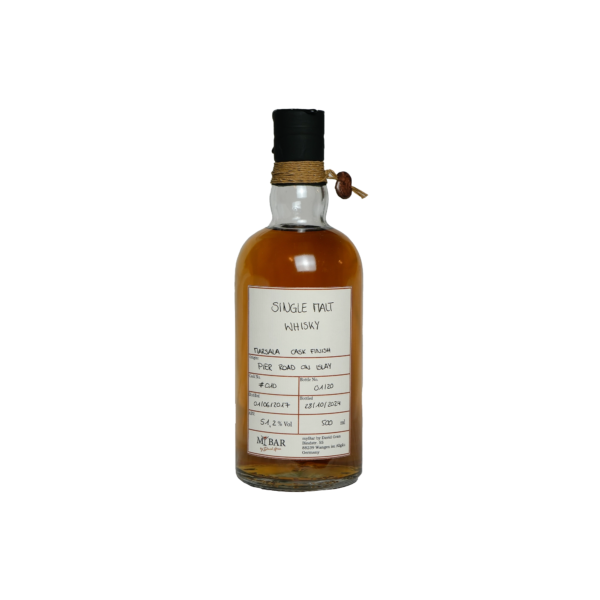 Ein Bild des Pier Road Single Malt Whiskys mit einem Finish in einem Marsala Fass.