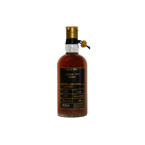 Ein Bild des Aultmore 2007 Old & Rare sinlg Malt Whiskys aus einem Frapin Cognac Fass.