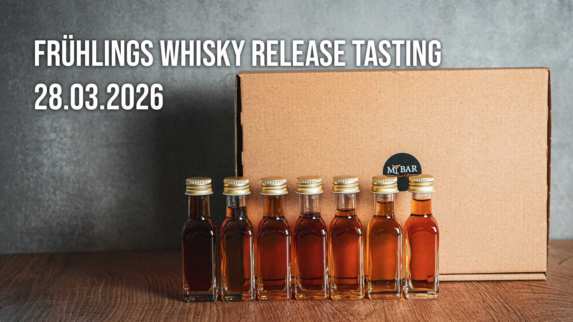 Ein Bild des Whisky Tastings am 28.03.