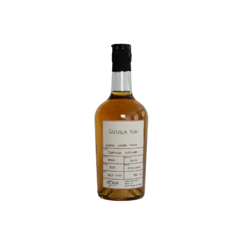 Ein Bild des Guyana Rums aus einem Oloroso Sherrys.