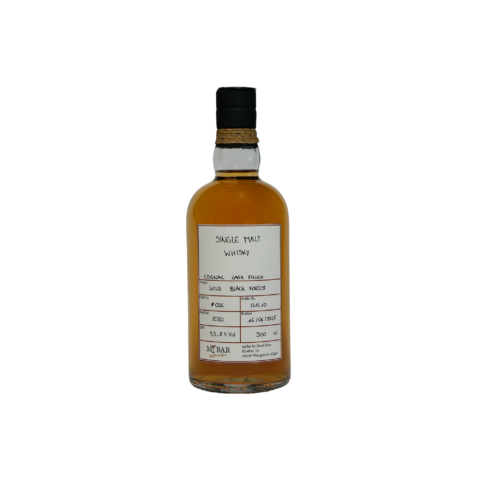 Ein Bild des Wild Blackforest Single Malt Whiskys mit FInish in einem Cognac Fass von myBar