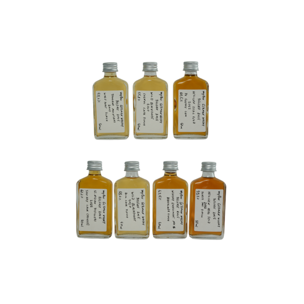 Ein Bild des Sample Sets zum German Whisky Release 2025.
