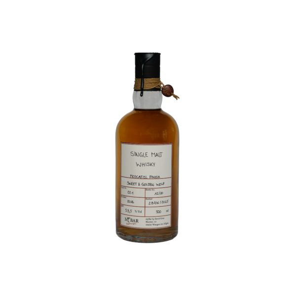 Ein Bild des Sweet Golden Wolf Single Malt Whiskys.