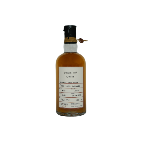 Ein Bild des Very North Highland Single Malt Whiskys aus einem Moscatel Fass.