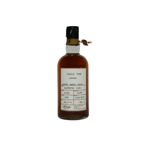 Ein Bild des Unpeated Islay 2016 mit einem Finish in einem Oloroso Sherry Fass.