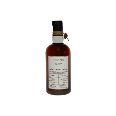 Ein Bild des The BEast from Sticky Shadows Single Malt Whisky aus einem Palo Cortado Fass.