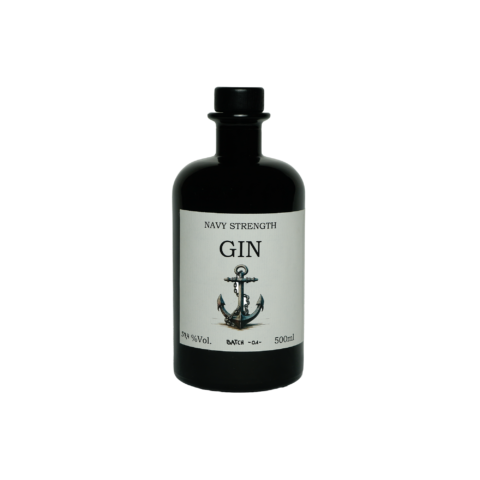 Ein Bild des Navy Strength Gins von myBar by David Gran.