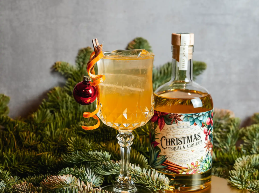 Ein Bild des Clementine Crusta Cocktails.