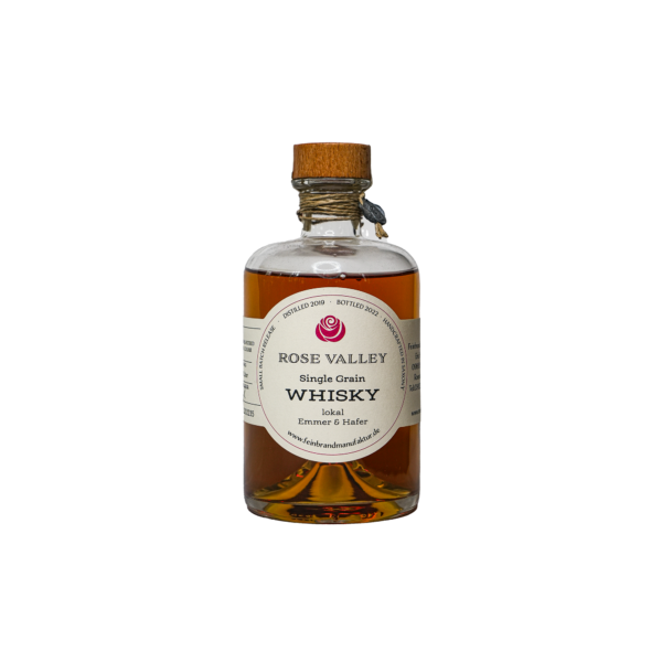 Ein Bild des Rose Valley Single Grain Whisky aus dem PX Fass.