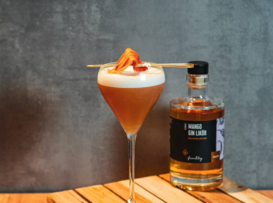 Ein Bild des Mango No.5 Cocktails.
